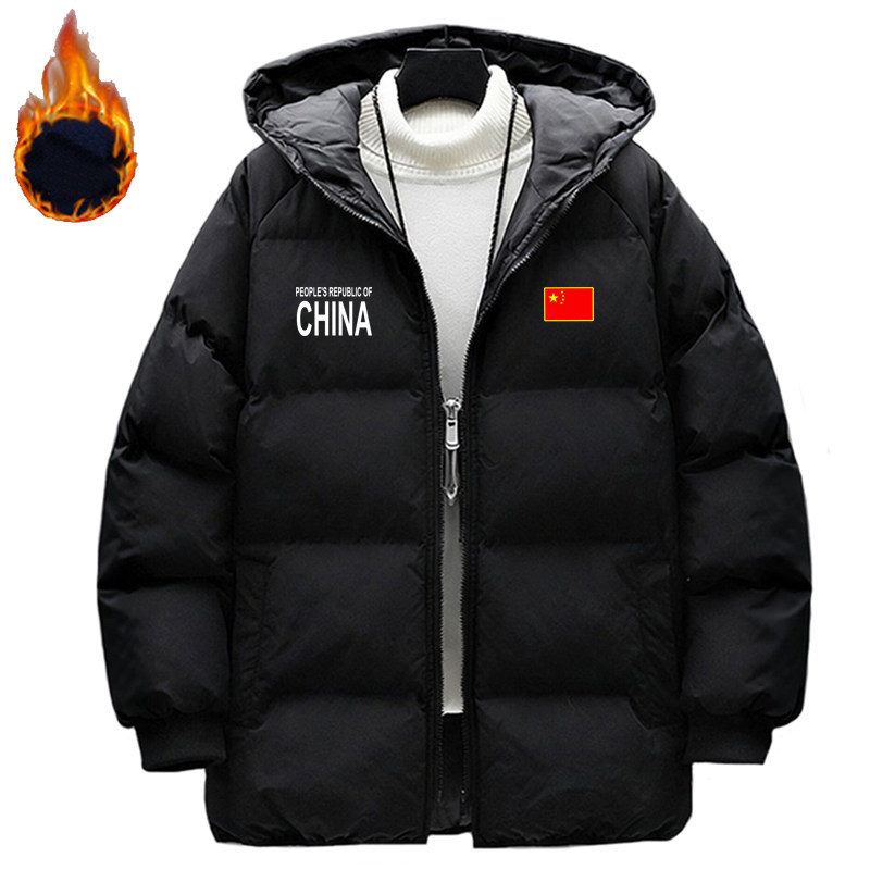 中国国家队棉袄外套防风棉服男休闲加厚防寒保暖时尚羽绒棉衣夹克