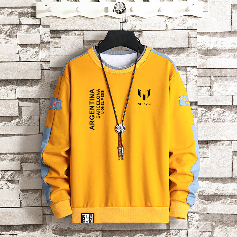 巴黎圣日耳曼梅西Messi足球运动服训练圆领套头春秋长袖外套