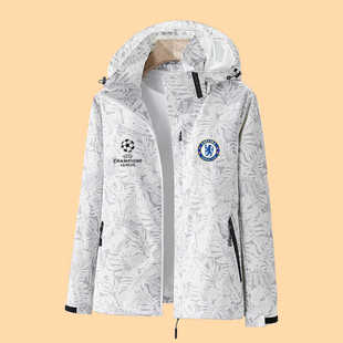 春秋足球切尔西夹克外套欧冠恩佐哈弗茨菲利克斯球迷球冲锋衣外套