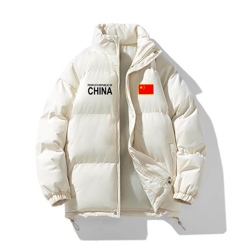 中国国家队运动训练队服加厚保暖棉外套男冬季大码面包服防风棉袄