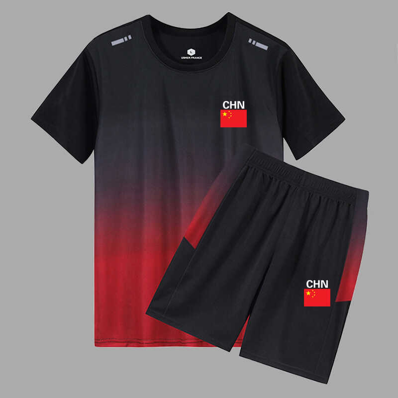 国家队短裤运动服装体育夏季短袖中国运动员男女国服武术教练服