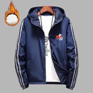 中国国家队运动服体育生加厚保暖外套男冬季羽绒棉服连帽训练棉袄