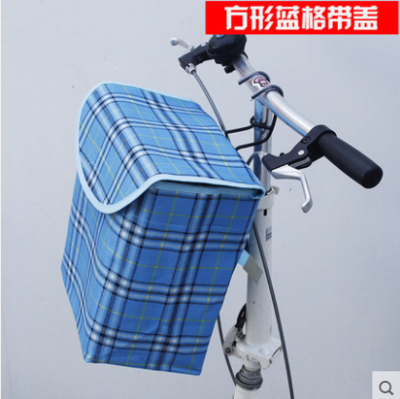 包邮折叠自行车布篮子 前车筐 车篮/车筐