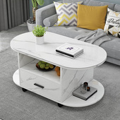 玻璃移动现代个性 椭圆形功夫茶几简约客厅小户型经济型多功能创意