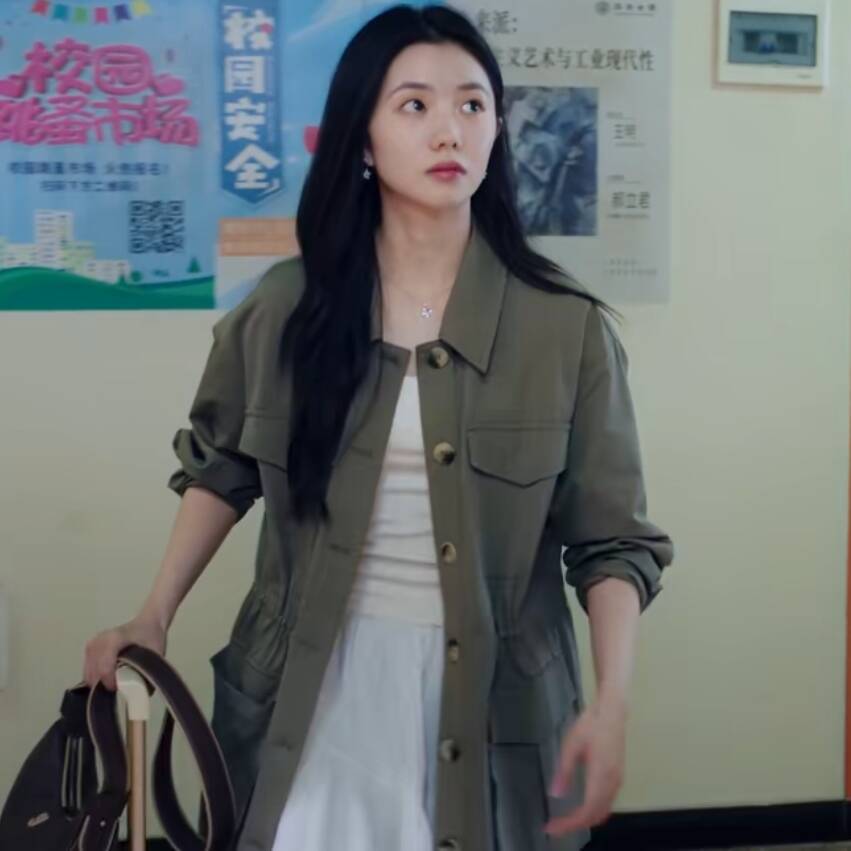 原版陷入我们的热恋刘浩存徐栀同款衬衫外套翻领夹克上衣女衣服潮