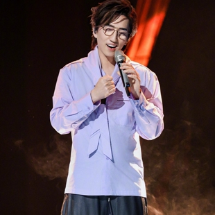 原版我是歌手2025林志炫同款衬衫上衣春秋翻领长袖衬衣男衣服潮
