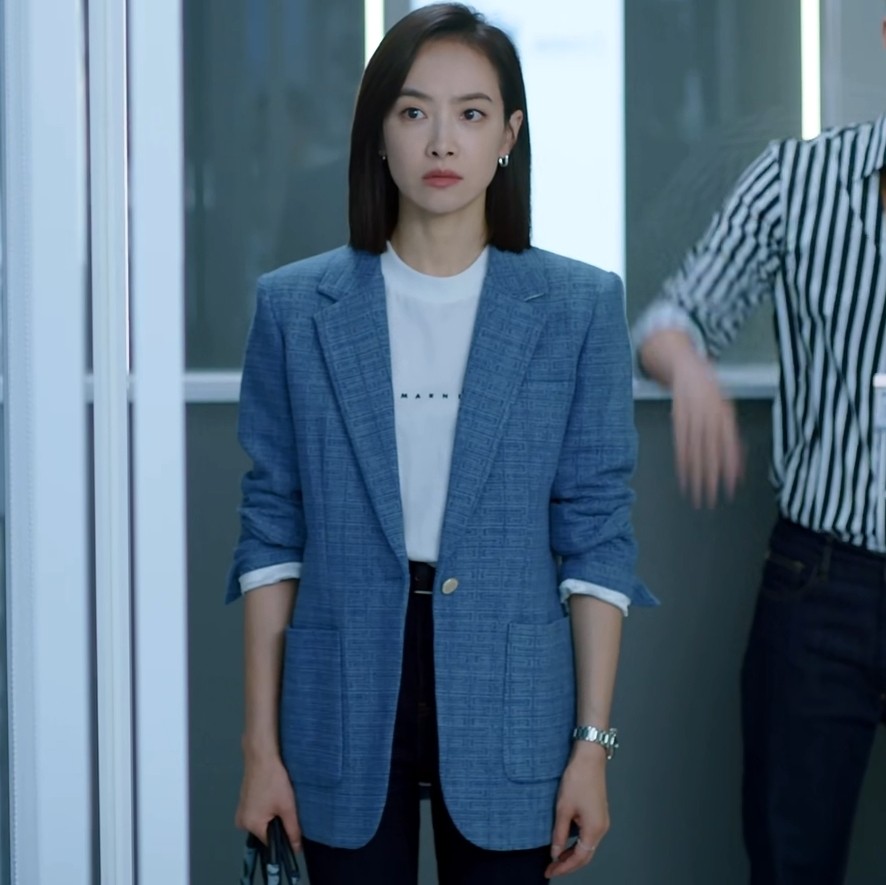 原版我们的翻译官宋茜林西同款西装外套翻领商务西服上衣女衣服潮