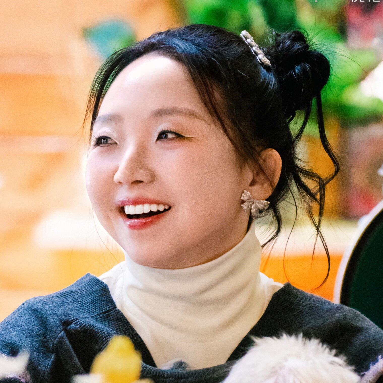 原版五十公里桃花坞5李嘉琦同款蝴蝶结耳钉女轻奢小众设计耳饰潮