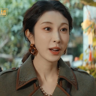 深情眼张小婉方雅恩同款 原版 耳环女ins轻奢高级感小众设计耳饰潮