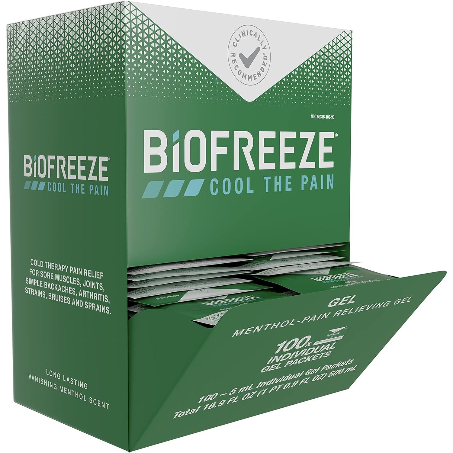 美国直邮Biofreeze护理凝胶有效的缓解疼痛与肌肉酸痛关节500ML