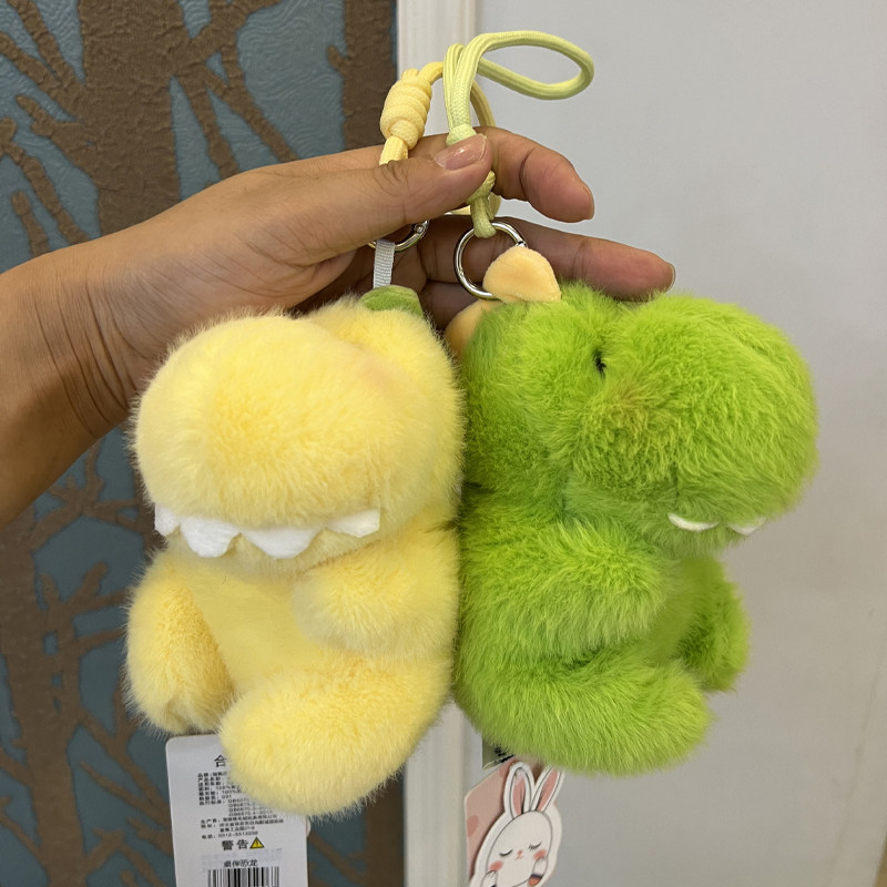 可爱桌伴恐龙背包挂件掌中宝玩偶娃娃毛绒玩具情侣挂饰公仔送礼物