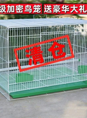 铁笼子鸽子笼绣眼笼铁艺养殖笼家用鸟笼繁殖笼大号豪华鹦鹉笼