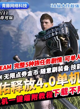 神佑释放V4.0单机版3D超强打击感可单人副本GM无限资源PC网游单机