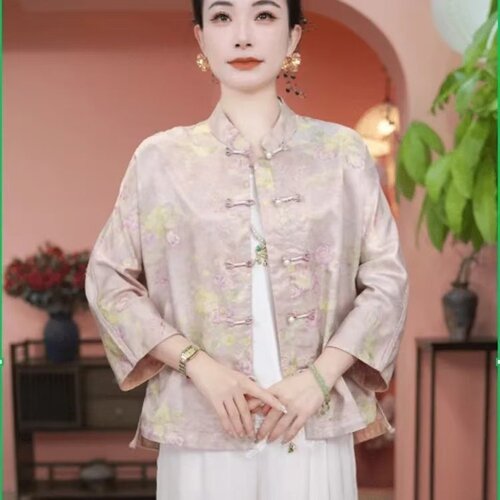 新中式春秋新款复古盘扣上衣外套