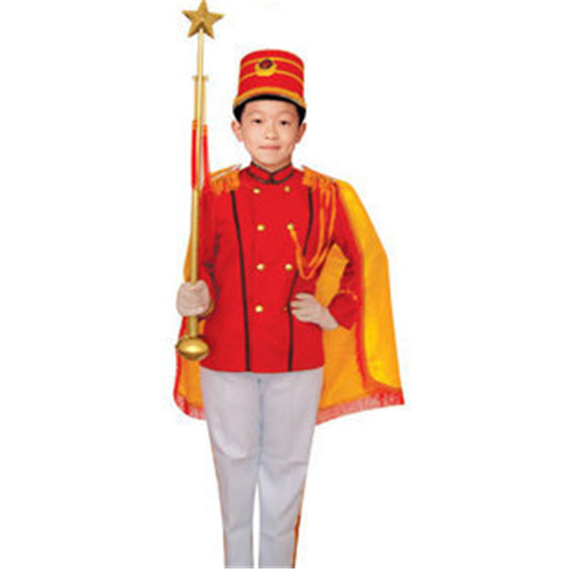 小学生升旗手服装鼓号队指挥服装管乐队服儿童打鼓服少儿演出服装