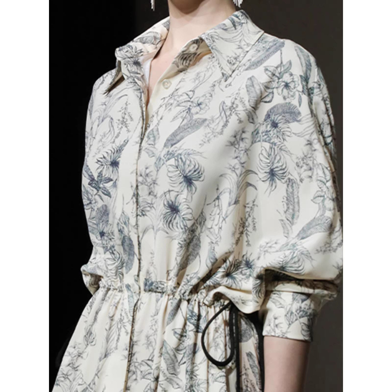 碎花雪纺连衣裙子女士装春秋2026年新款夏季小个子时尚气质中长。