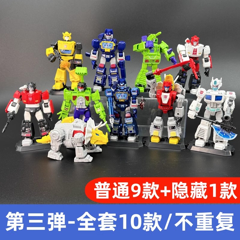 布鲁可变形金刚积木人群星版第三弹3声波大黄蜂正版拼装玩具盲盒图片