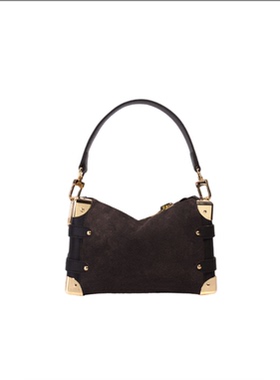 新款韩版小众设计百搭腋下单肩斜跨手提女包BK-6032M-咖啡