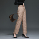 棉裤 加厚中老年宽松外穿显瘦高腰百搭直筒妈妈裤 女 羽绒棉裤 冬季