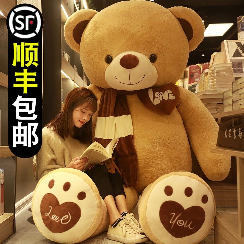 大熊泰迪熊猫毛绒玩具公仔布娃娃抱抱熊大号睡觉抱枕玩偶女孩可爱