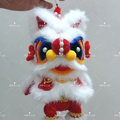 扭扭棒成品醒狮挂件新年礼物学校幼儿园手工DIY