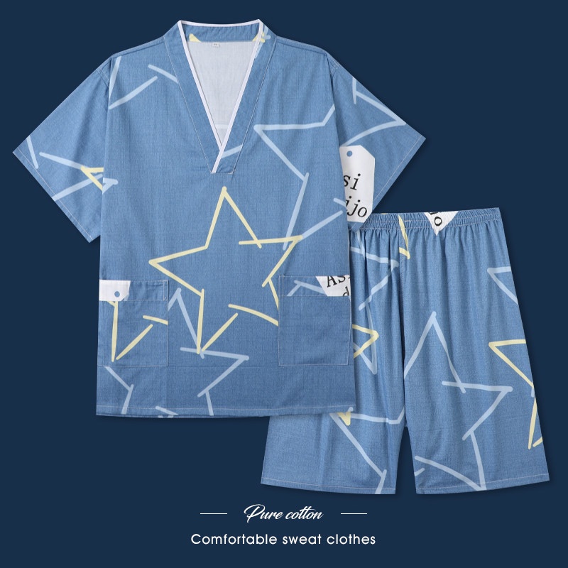 汗蒸服纯棉大码高档情侣款