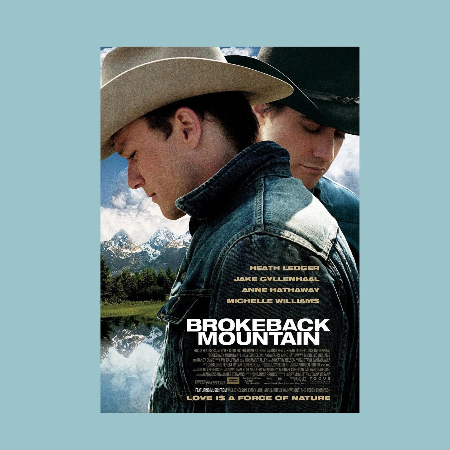 断背山海报 李安经典电影 宿舍卧室墙贴ins 房间装饰画海报墙