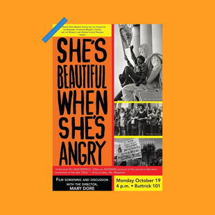 她在愤怒时最美女性女权主义纪录片海报卧室宿舍墙面桌面装饰画