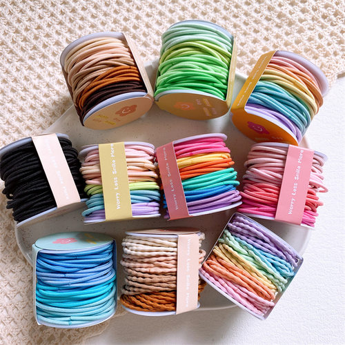 小女孩扎头发发圈皮筋头绳儿童