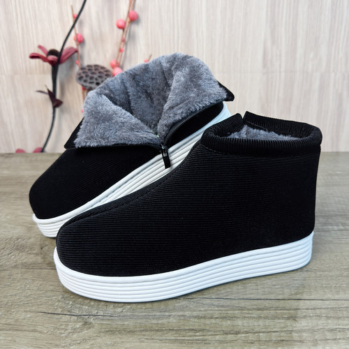 冬季男款加绒加厚手工保暖棉鞋