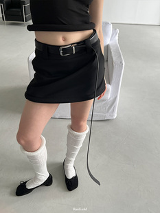 半裙 圆弧下摆黑色短款 Rockrio Rarelicold