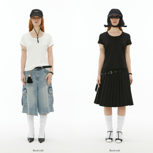 T恤 低U领打底短袖 Rockrio Rarelicold