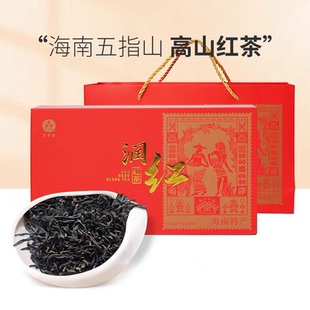 海南红茶茶包袋装小包水满润红五指山品香园润红茶216g茶叶礼盒装