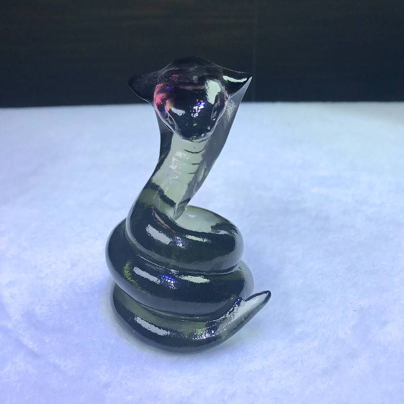 琉璃十二生肖全套招财蛇生肖蛇摆件风水高档家居装饰品客厅办公室