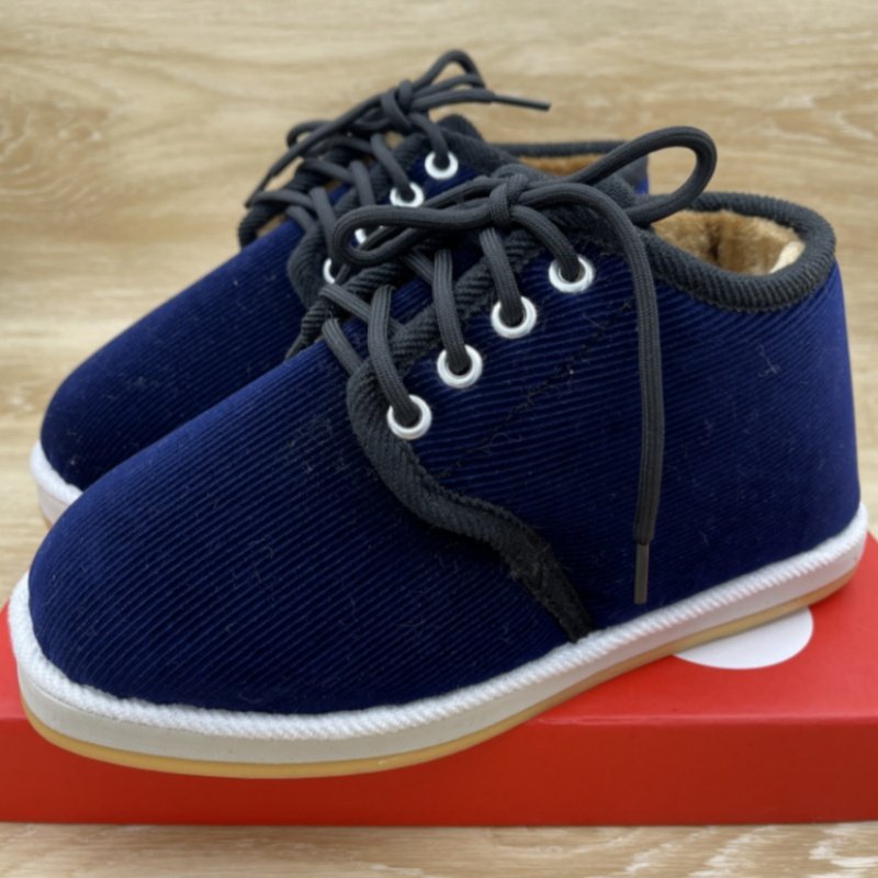 冬季中老年加绒加厚保暖棉鞋系带牛筋底防滑手工棉鞋男高帮鞋软底