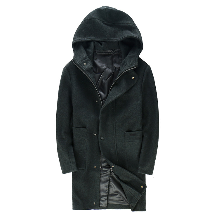 winter Fur overcoat Mid length version Korean Edition Windbreaker man thickening Trend Woollen cloth overcoat coat 8918in the Men's clothing, Woolen coat  category - from Buy2taobao.com to provide professional Taobao agent buy service