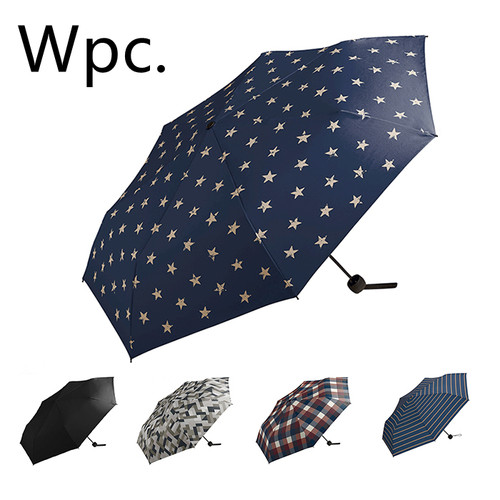 正品日本wpc超轻商务抗风三折伞