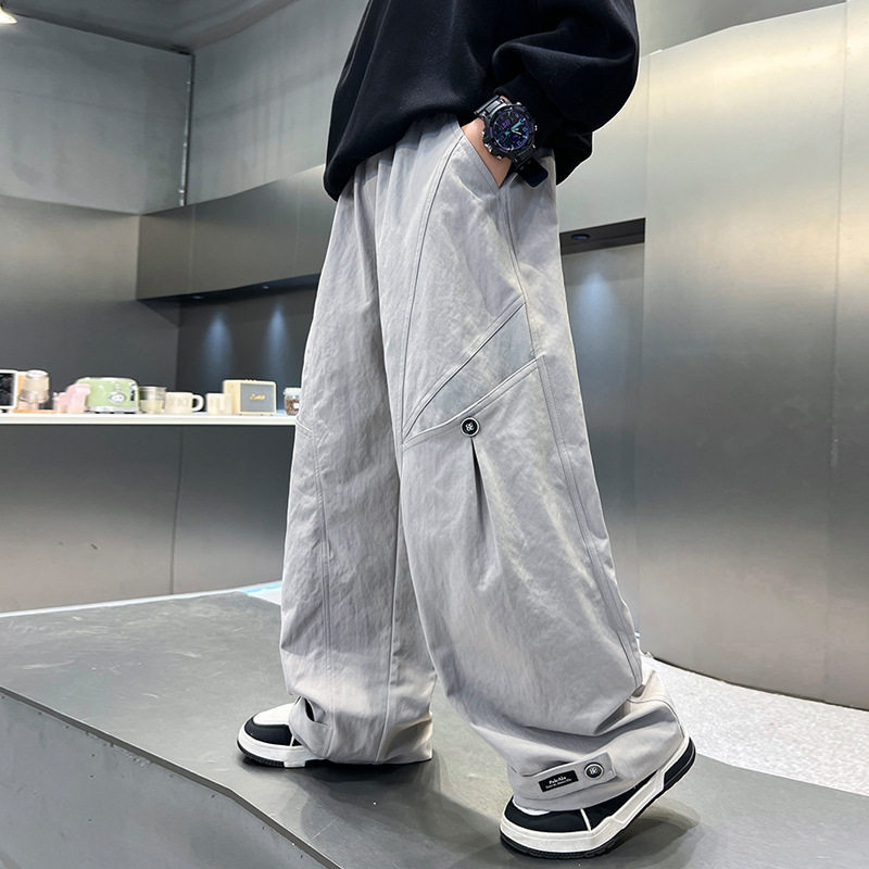 男童裤子工装裤春装2026新款儿童春季长裤12岁男孩宽松运动裤春秋