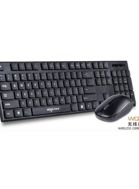 爱国者QW7618无线键盘鼠标套装电脑商务办公游戏家用2.4G无线套件