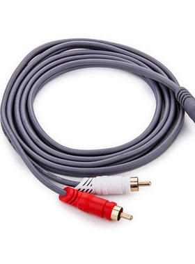 晶华/京华 3.5接口一分二 全铜高保真灰色系列音频线【优质】