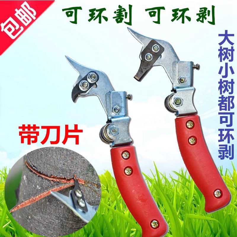 蜜柚枣树苹荔枝树果树环割刀苹果梨树可调节大小树可果树环剥器