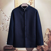 断码 中山装 男装 中国风唐装 由天 休闲男士 加绒款 外套复古风中式
