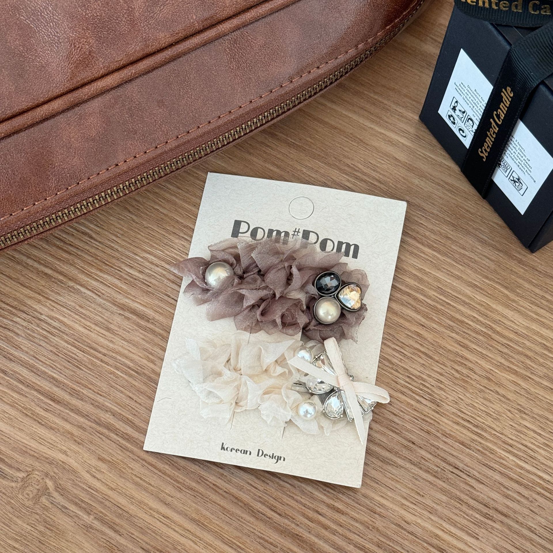 韩国水钻云纱发夹高级感精致法式气质温柔高档BB夹氛围感发饰头饰