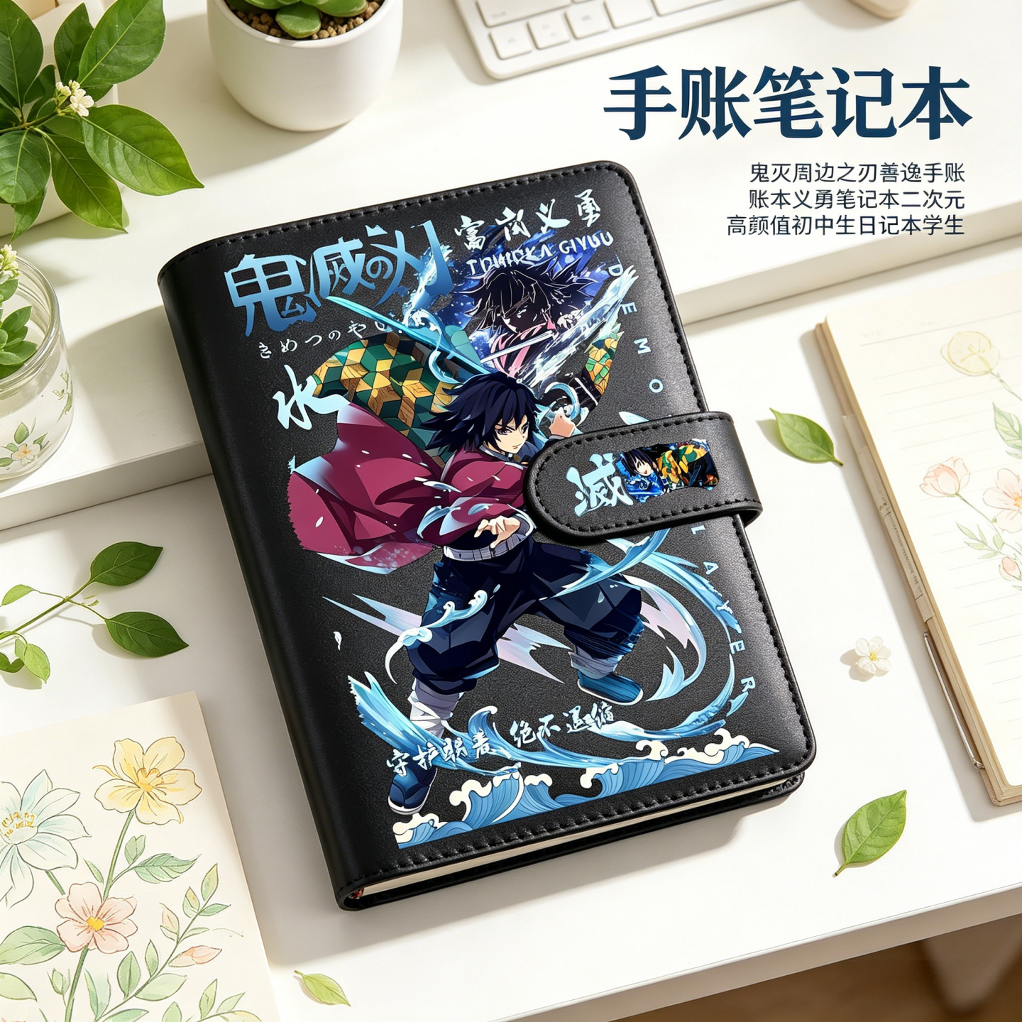 鬼灭周边之刃善逸手账本义勇笔记本二次元高颜值初中日记学生品质 - 实物图
