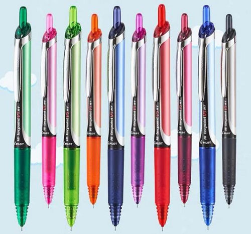 百乐pilot按动学生用彩色中性笔