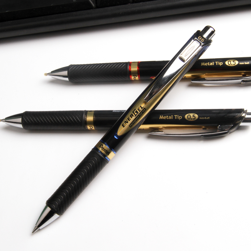 日本pentel派通blp75按动中性笔