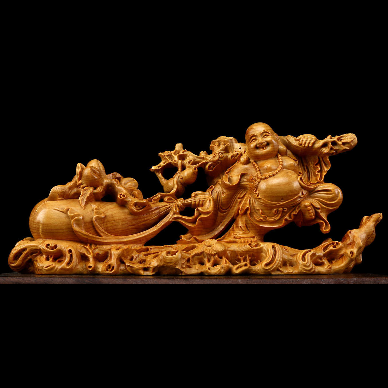 金匠大作雕拉布袋弥勒佛像金玉满堂摆件布袋和尚家居室内书房装饰,家居饰品,根雕,淘宝优惠券,粉丝福利购,淘宝优惠卷