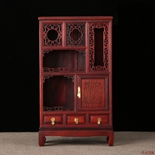 装 久木艺雕红木工艺品摆件小家具明清微缩模型红酸枝客厅书房中式
