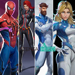 游戏漫威争锋cosplay服装Rivals 黑寡妇黑豹弹力莱卡英雄紧身衣