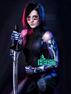 弹力印染 阿丽塔Alita紧身衣战服 新款 电影阿丽塔Cosplay服装